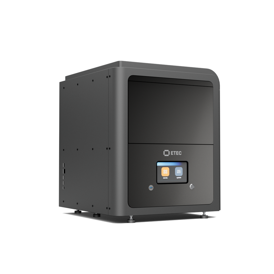 Desktop production of small, high resolution parts